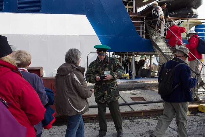 Leaving Russia. Boarding Clipper Odyssey, Provideniya.