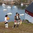 Drum dancers, Ammassalik (Tasiillaq), East Greenland