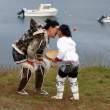 Drum dancers, Ammassalik (Tasiillaq), East Greenland