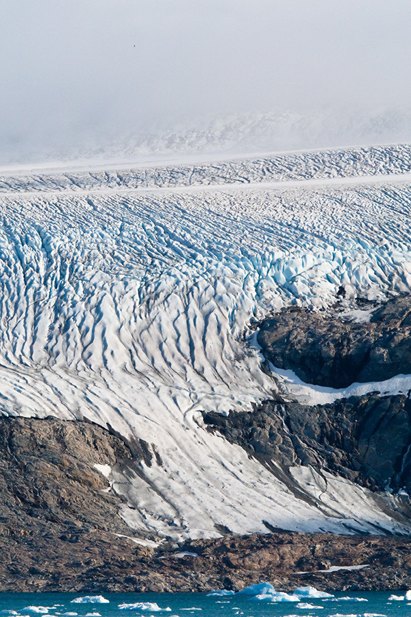 Glacier, Napassorssuaq Fjord, East Greenland