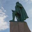 Statue of Leifr Eiriksson (variant spellings) given to Iceland by US in 1930 on the one thousandth anniversary of the Icelandic parliament.