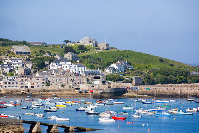 Hugh Town citadel and harbour, St. Mary's, Isles of Scilly